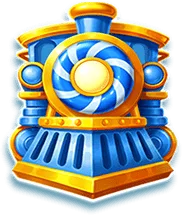 Blue train symbol from Jelly Express