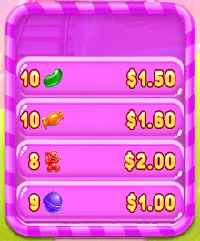 Four payouts: 1.50, 1.60, 2.00 and 1.00 virtual USD